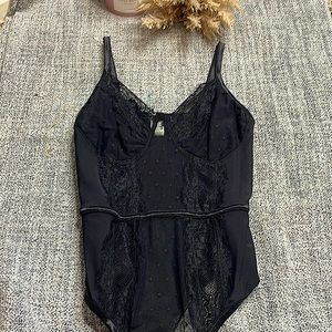 See through laced bodysuit